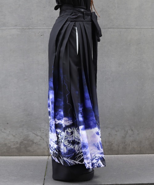 セール】ガシャドクロ柄巻きスカート（スカート）｜REZEN（リゼン）の