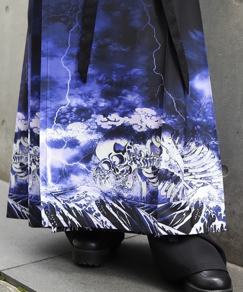 セール】ガシャドクロ柄巻きスカート（スカート）｜REZEN（リゼン）の