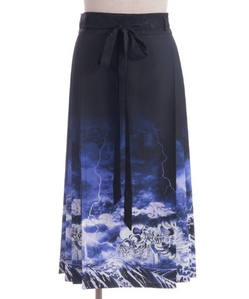 セール】ガシャドクロ柄巻きスカート（スカート）｜REZEN（リゼン）の