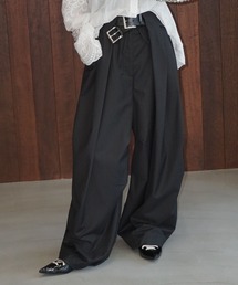 chuclla | タックベルトループデザイン ボリュームパンツ chw25a046(その他パンツ)