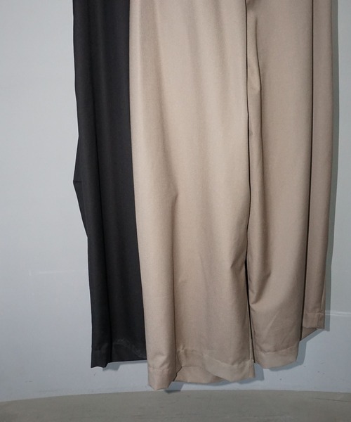 タックベルトループデザイン ボリュームパンツ chw25a046-ファッション