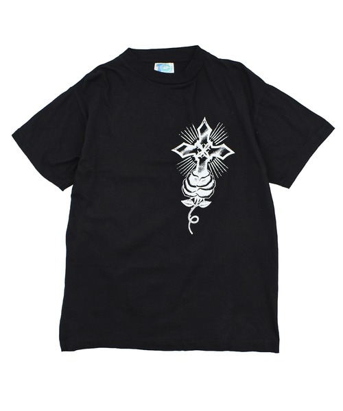 VINTAGE(ヴィンテージ)の「【USED】90’s デッドストック TOUR CHAMP “Christ” アート Tシャツ(Tシャツ/カットソー・メンズ・ブラック・MEDIUM)」の4枚目の写真
