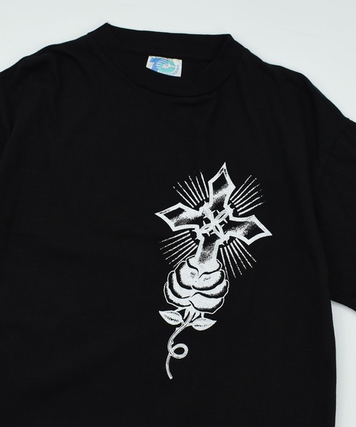 VINTAGE(ヴィンテージ)の「【USED】90’s デッドストック TOUR CHAMP “Christ” アート Tシャツ(Tシャツ/カットソー・メンズ・ブラック・MEDIUM)」の5枚目の写真
