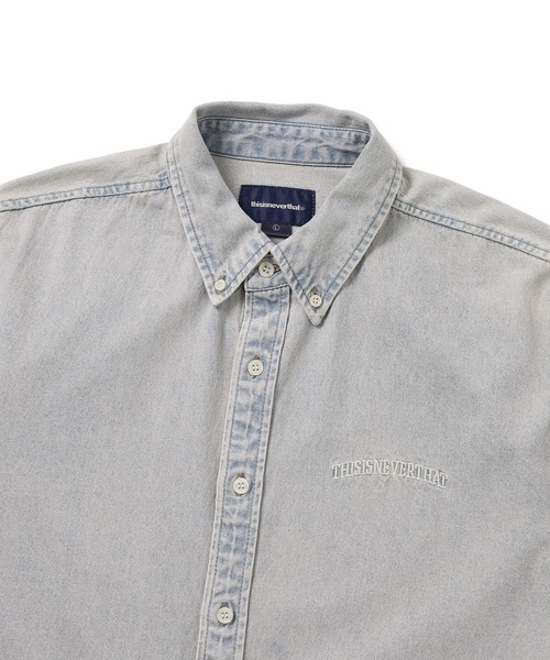 thisisneverthat(ディスイズネバーザット)の「Washed Denim Shirt(シャツ/ブラウス・メンズ・ブラウン/ネイビー/ラベンダー・XL/L/M/S)」の11枚目の写真