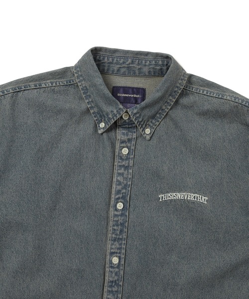 thisisneverthat(ディスイズネバーザット)の「Washed Denim Shirt(シャツ/ブラウス・メンズ・ブラウン/ネイビー/ラベンダー・XL/L/M/S)」の9枚目の写真
