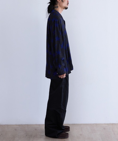 cotton pan（コットンパン）の「COTTON PAN Shawn STAR L/S レーヨンシャツ (Shawn STAR)（シャツ/ブラウス・メンズ・ブラック・2/1）」の7枚目の写真