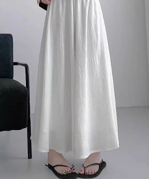 cammie(キャミー)の「スーパーワイドフレアパンツ(その他パンツ・レディース・ブラック/ホワイト/グレー・MEDIUM/LARGE)」の2枚目の写真