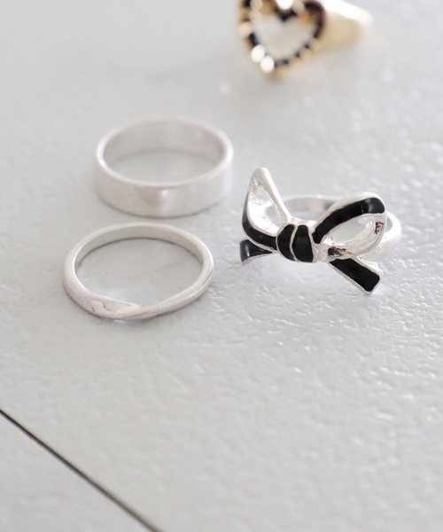 Tiny リボンリング　Faline セール】リボン3SETリング[tiny tiny(ティニーティニー)]（リング