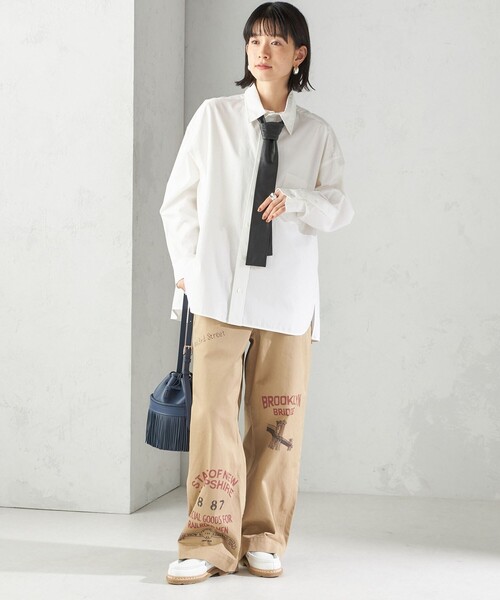 TICCA(ティッカ)の「【SHIPS別注】TICCA: 50th ANNIV オックスフォード シャツ(シャツ/ブラウス・レディース・ライトブルー/ホワイト・ONE SIZE)」の3枚目の写真