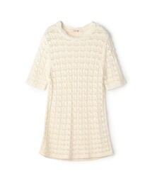 BACCA（バッカ）の「パイルレース ハーフスリーブプルオーバー（ニット/セーター）」