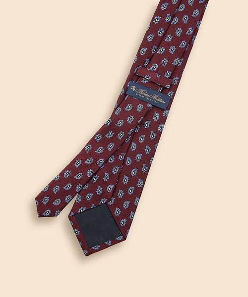 BROOKS BROTHERS(ブルックスブラザーズ)の「シルク ラージペイズリー ジャカードタイ(ネクタイ・メンズ・ネイビー/レッド・ONE SIZE)」の4枚目の写真