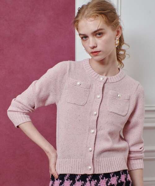 LOULOU WILLOUGHBY スパンコールカーディガン LOULOU WILLOUGHBY】GRAINYラメカーディガン（カーディガン