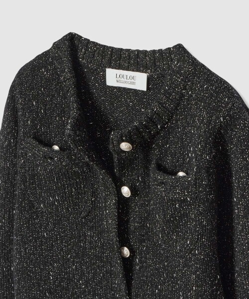 LOULOU WILLOUGHBY】GRAINYラメカーディガン（カーディガン