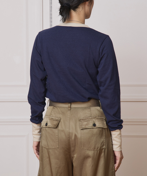 追加》【fifi original collection】trim ロングスリーブTシャツ（T