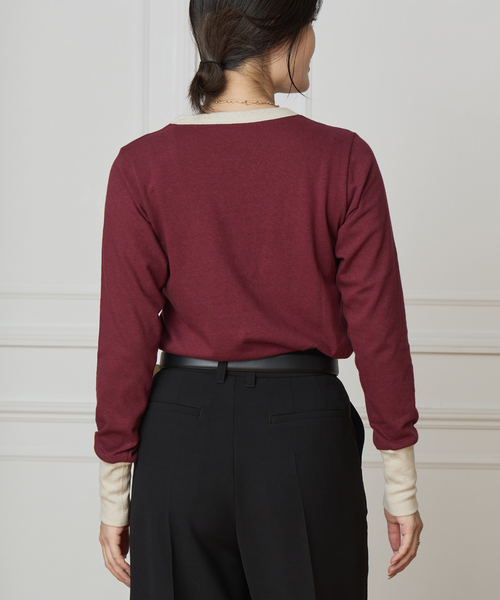 追加》【fifi original collection】trim ロングスリーブTシャツ（T