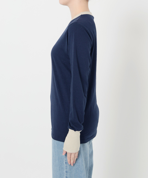 追加》【fifi original collection】trim ロングスリーブTシャツ