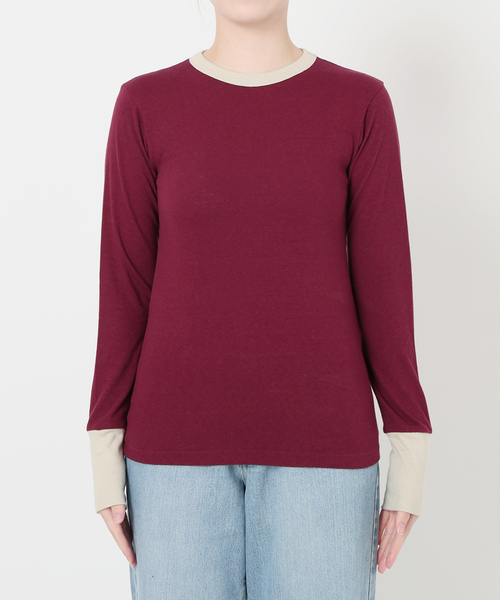 追加》【fifi original collection】trim ロングスリーブTシャツ（T