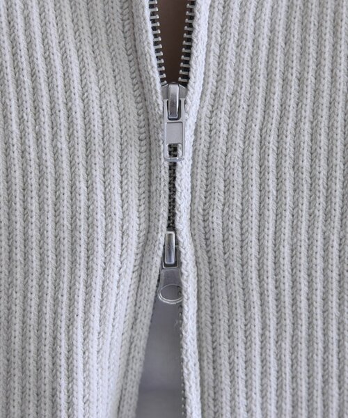 CIAOPANIC TYPY（チャオパニックティピー）の「【WEB限定】スポンディッシュダブルジップニットカーディガン（カーディガン/ボレロ・レディース・ピンク/カーキ/ブラック/グレー/オフホワイト・ONE SIZE）」の6枚目の写真