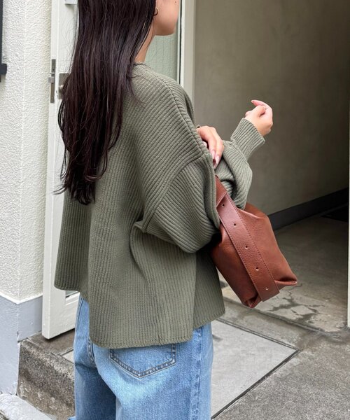 CIAOPANIC TYPY（チャオパニックティピー）の「【WEB限定】スポンディッシュダブルジップニットカーディガン（カーディガン/ボレロ・レディース・ピンク/カーキ/ブラック/グレー/オフホワイト・ONE SIZE）」の18枚目の写真