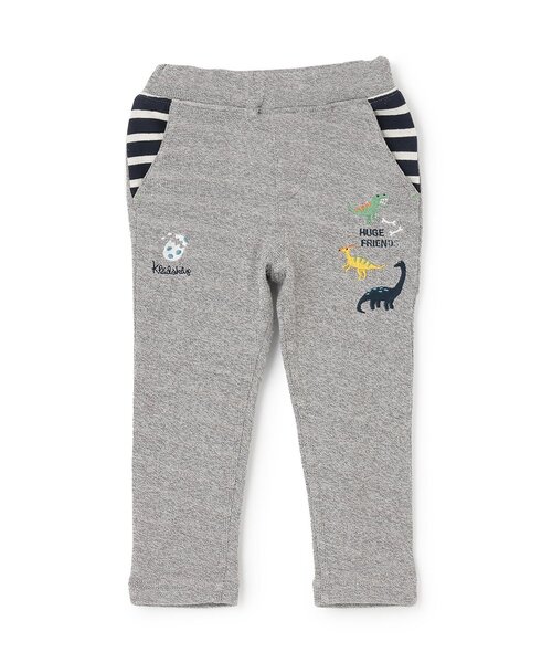 kladskap（クレードスコープ）の「【人気商品再入荷】【直営店で取り扱い無し】恐竜接結ロング丈ストレートパンツ（その他パンツ・キッズ・グレー/ブルー系その他2・90cm/130cm/120cm/110cm/100cm）」の2枚目の写真