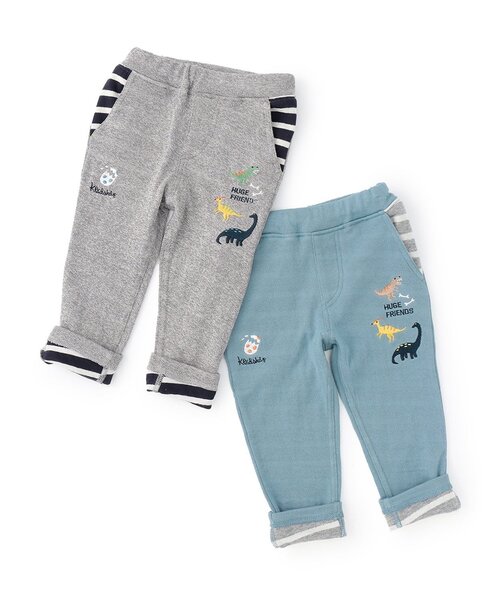 kladskap（クレードスコープ）の「【人気商品再入荷】【直営店で取り扱い無し】恐竜接結ロング丈ストレートパンツ（その他パンツ・キッズ・グレー/ブルー系その他2・90cm/130cm/120cm/110cm/100cm）」の13枚目の写真