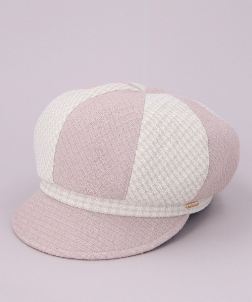 CA4LA（カシラ）の「REMI CASQUETTE（キャスケット・レディース・ブラック/ブラック×ホワイト/ピンク・ONESIZE）」の3枚目の写真