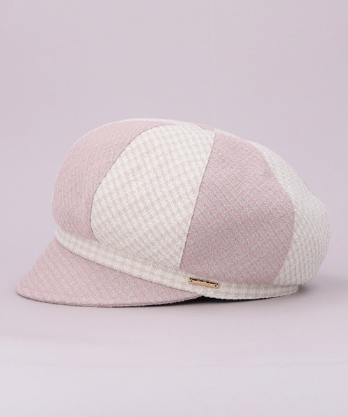 CA4LA（カシラ）の「REMI CASQUETTE（キャスケット・レディース・ブラック/ブラック×ホワイト/ピンク・ONESIZE）」の5枚目の写真