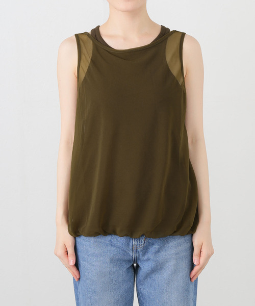 JOURNAL STANDARD(ジャーナルスタンダード)の「シアーレイヤーリブタンク(タンクトップ・レディース・ブラウン/ブルー・FREE)」の11枚目の写真