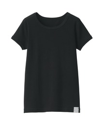 無印良品(ムジルシリョウヒン)のキッズ あったか綿 クルーネック半袖Tシャツ(インナーウェア/肌着)