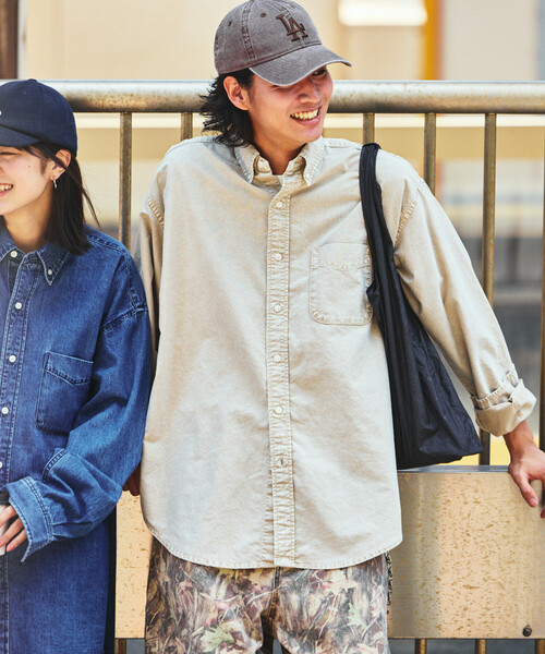 NAUTICA(ノーティカ)の「NAUTICA/ノーティカ ヴィンテージライク オーバーダイ加工 オックスフォードBDシャツ(シャツ/ブラウス・メンズ・ブラック/グリーン/ベージュ/ネイビー・MEDIUM/LARGE/X-LARGE)」の11枚目の写真