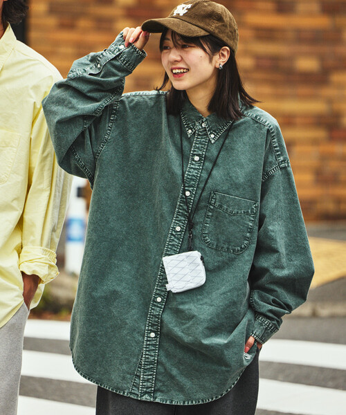 NAUTICA(ノーティカ)の「NAUTICA/ノーティカ ヴィンテージライク オーバーダイ加工 オックスフォードBDシャツ(シャツ/ブラウス・メンズ・ブラック/グリーン/ベージュ/ネイビー・MEDIUM/LARGE/X-LARGE)」の18枚目の写真