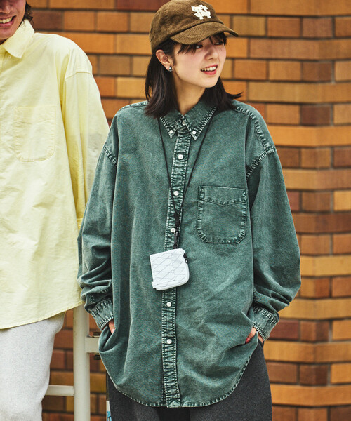 NAUTICA(ノーティカ)の「NAUTICA/ノーティカ ヴィンテージライク オーバーダイ加工 オックスフォードBDシャツ(シャツ/ブラウス・メンズ・ブラック/グリーン/ベージュ/ネイビー・MEDIUM/LARGE/X-LARGE)」の21枚目の写真