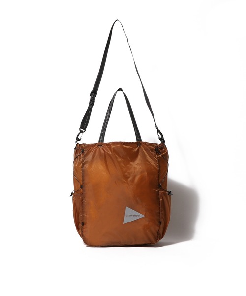 and wander(アンドワンダー)の「and wander / sil tote bag(トートバッグ・レディース・ボルドー/グレー・FREE)」の8枚目の写真
