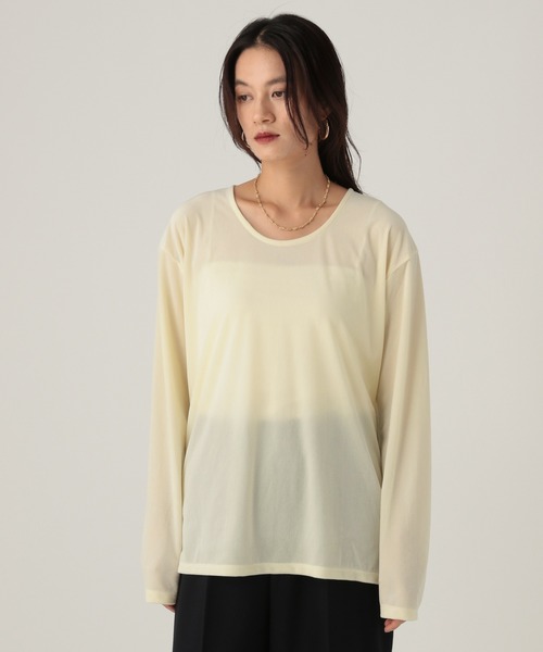 Elura(エルーラ)の「ベロアプルオーバー/603710(Tシャツ/カットソー・レディース・オフホワイト/チャコールグレー/ダークブラウン・FREE)」の17枚目の写真
