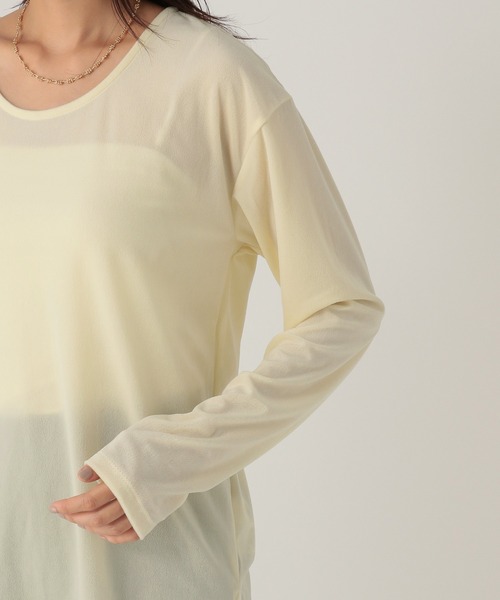 Elura(エルーラ)の「ベロアプルオーバー/603710(Tシャツ/カットソー・レディース・オフホワイト/チャコールグレー/ダークブラウン・FREE)」の21枚目の写真