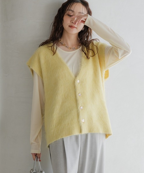 Elura(エルーラ)の「ベロアプルオーバー/603710(Tシャツ/カットソー・レディース・オフホワイト/チャコールグレー/ダークブラウン・FREE)」の12枚目の写真
