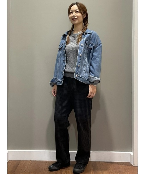 GAP(ギャップ)の「CashSoft カシミヤタッチ ケーブルニット セーター(ニット/セーター・レディース・ネイビー/ブラウン/ベージュ/グレー・M/L/XL/XS/XXS/S)」の15枚目の写真
