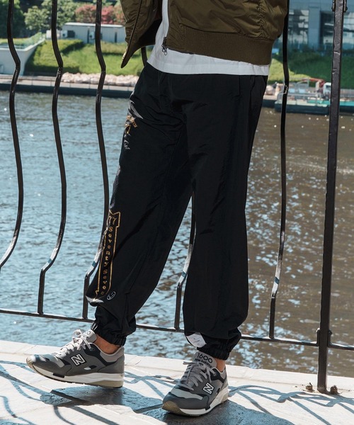 seventy seven(セブンティセブン)の「mp14174-nylon training pants(25W) ナイロンパンツ(7725W280)(その他パンツ・メンズ・ブラック×ホワイト/ブラック×ゴールド・XL/L/M/S)」の6枚目の写真