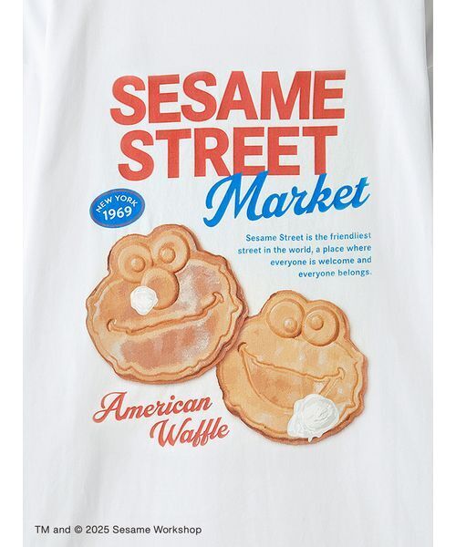 SESAME STREET(セサミストリート)の「【CAFE SWEETS】【UNISEX】ロングTシャツ(WAFFLE)(Tシャツ/カットソー・レディース・ホワイト/ベージュ・M/L)」の11枚目の写真