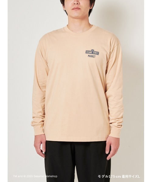 SESAME STREET(セサミストリート)の「【CAFE SWEETS】【UNISEX】ロングTシャツ(WAFFLE)(Tシャツ/カットソー・レディース・ホワイト/ベージュ・M/L)」の7枚目の写真