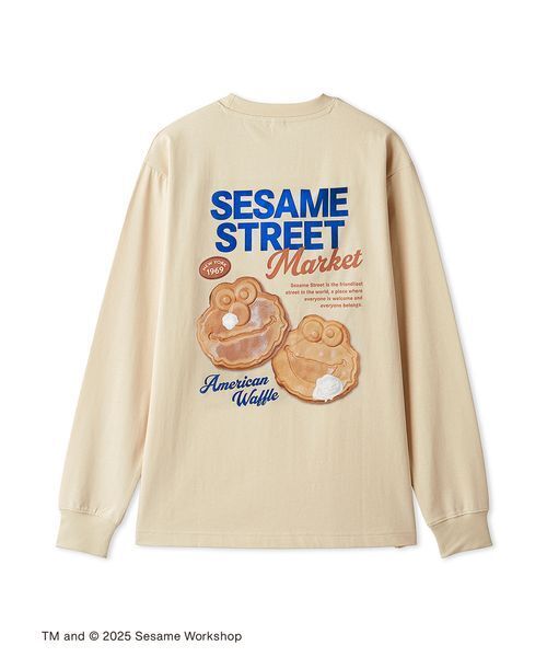 SESAME STREET(セサミストリート)の「【CAFE SWEETS】【UNISEX】ロングTシャツ(WAFFLE)(Tシャツ/カットソー・レディース・ホワイト/ベージュ・M/L)」の14枚目の写真