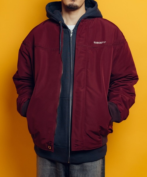 Subciety（サブサエティ）の「Derby jkt（ブルゾン・メンズ・ブラック/ネイビー/バーガンディー・X-LARGE/LARGE/MEDIUM/SMALL）」の3枚目の写真