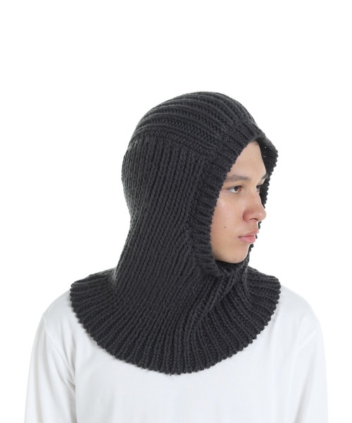 Y-3（ワイスリー）の「Y-3 KNITTED HOOD（バンダナ/スカーフ・メンズ・グレー・SMALL/MEDIUM）」の3枚目の写真
