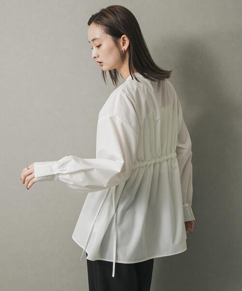 セール】ウエストタックボリュームスリーブブラウス（シャツ/ブラウス