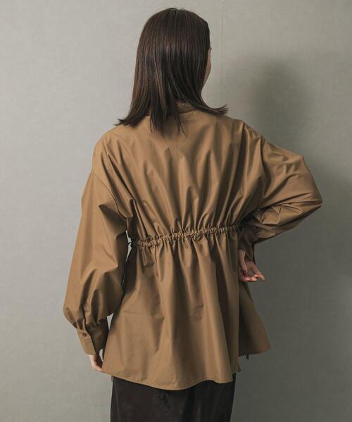 SENSE OF PLACE by URBAN RESEARCH（センスオブプレイスバイアーバンリサーチ）の「ウエストタックボリュームスリーブブラウス（シャツ/ブラウス・レディース・オフホワイト/モカ/ブルー系その他・ONE）」の16枚目の写真