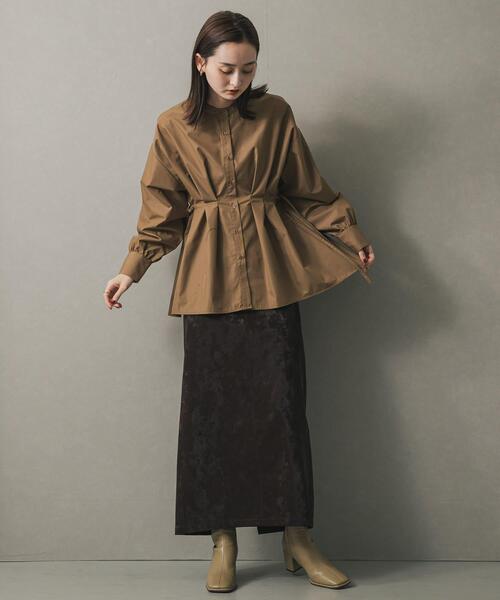 SENSE OF PLACE by URBAN RESEARCH（センスオブプレイスバイアーバンリサーチ）の「ウエストタックボリュームスリーブブラウス（シャツ/ブラウス・レディース・オフホワイト/モカ/ブルー系その他・ONE）」の17枚目の写真