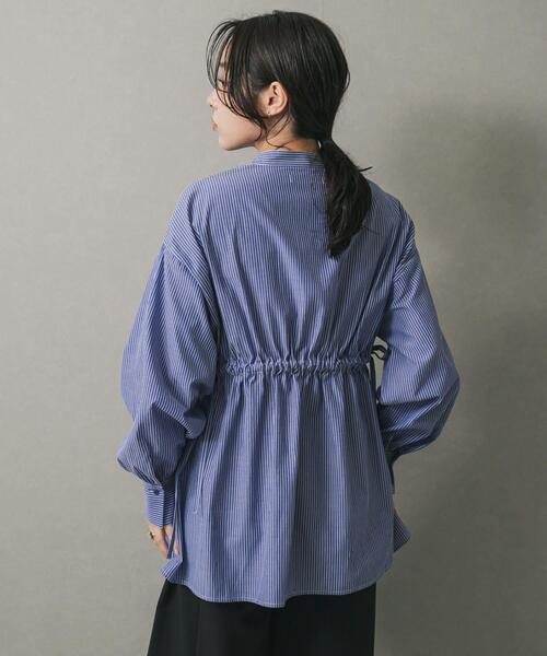 セール】ウエストタックボリュームスリーブブラウス（シャツ/ブラウス