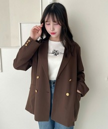 an another angelus | ゴールド釦ダブルジャケット(その他アウター)