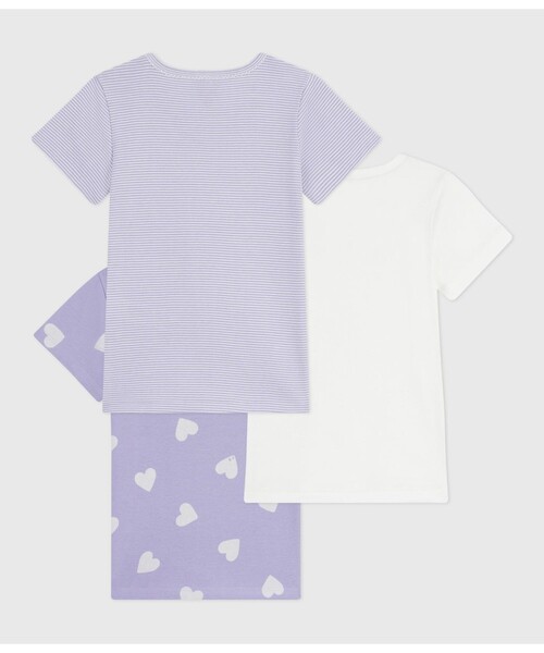 PETIT BATEAU（プチバトー）の「半袖Ｔシャツ３枚組（インナーウェア/肌着・キッズ・その他1・2YEAR/3YEAR/4YEAR/5YEAR）」の2枚目の写真
