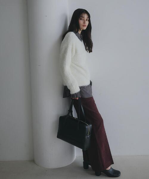 THE SHOP TK (ザ ショップ ティーケー )の「スクエアボストンバッグ(ボストンバッグ・レディース・ブラック/ブラウン系・00)」の8枚目の写真